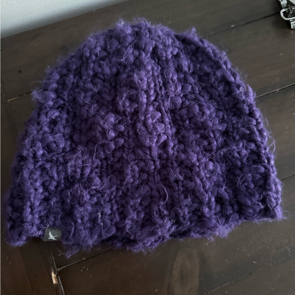 Eddie Bauer Deep Purple Knit Hat.